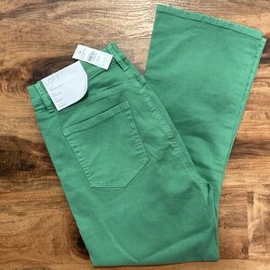Loft High Rise Kick Crop Jeans In Clover Green